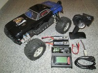 Plymouth Hemi Cuda 1970 HPI Savage X 1:8 Brushless RC Car LiPo Ladegerät Flux