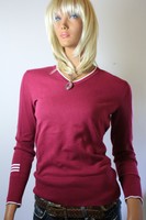Adidas Golf Pullover - dunkelrot/weiss (bordeaux) Gr. S/P neu und ungetragen
