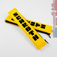 2x SCHROTH Gurtpolster 2 Zoll Gurtschoner gelb Flock schwarz 50mm