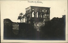 EGYPT Temple of Philae Egyptian Ruins Old Real Photo Postcard