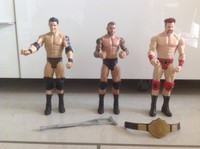 WWE Mattel 3 Figuren Sheamus Wade Barrett Randy Orton Battlepack Battle TOP