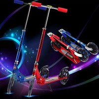 Cityroller Scooter Alu Roller Faltbar Roller Streetsurfing klappbar bis 100kg DE