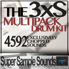 3xS MULTIPACK vol.1 Drum Kit vinyl beats mpc60 SP1200 MV8800 MPC 2500 5000 1000