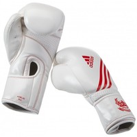 Adidas Boxhandschuhe Hybrid Aero Tech weiß rot 8 10 12 Unzen OZ UZ Climacool neu