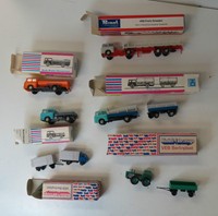 6 LKW Skoda Lastzug Sprengwagen Traktor VEB Prefo 1 : 87  H0 ohne OVP (FH)