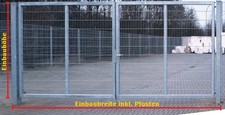 Twee-Vleugel 10m x 2m Dubbele Industriële Poort / Verzinkt / Einfahrtstor Hoftor