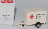 1:87 Wiking 086504 PKW Anhänger DRK Deutsches Rotes Kreuz OVP RAR H0 B5