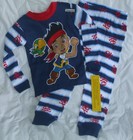 NEW Sz 4 4T Disney Jake and the Never Land Pirates Pajamas Shirt Pants Boy 
