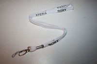 Sony Xperia Schlüsselband / Lanyard / Keyholder NEU!! Farbe Weiß