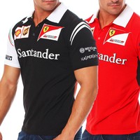 Puma Scuderia Ferrari SF Team Polo Shirt Italien T-Shirt Männer Men