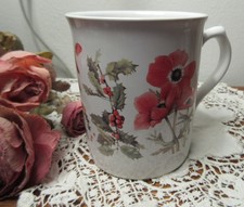 Majolein Bastin Mug Cup Natures Sketchbook Collection Poppies Rabbit Fruit Nuts
