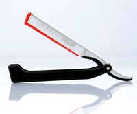 DOVO Shavette Rasiermesser mit Wechselklingen schwarz straight razor rasoio