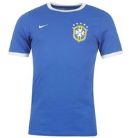 Nike Brazil Brasilien  Fußball Shirt Blau Weiß Größe S,M,L,XL Neu mit Etikett