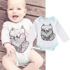 Newborn Kids Baby Boy Girls Infant Romper Jumpsuit Bodysuit Clothes Outfit 0-18M