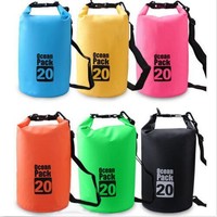 2L/5L/10L/20L Wasserdichte Tasche Seesack Drybag Beutel Kayak Kanu Camping NEU