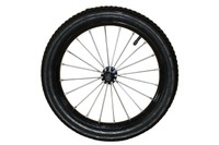 16 Zoll Laufrad Hinterrad Stahlfelge 3mm Speichen f. Anhänger-Fahrrad 10mm Achse