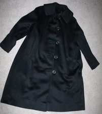 Vintage 100% Alpaca Black Fur Coat Contina by bettijean Jacket Womens Large Xl