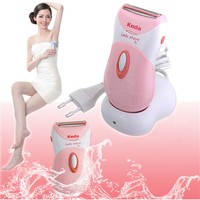 KEDA Elektro Nass&Trocken Damenrasierer Trimmer Bikini Zone Rasur Peeling Shaver