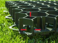 Rasengitter Paddockplatte 50x50 Reitplatzmatten Rasenmatten Rasenwaben Paddock