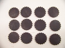 Leather Saddle Conchos Or Rosettes for Leather Craft~1-3/4 In. Dia.~Dk. Chestnut