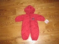 NEW Arkansas Razorbacks Windsuit Coverall Size 6/9M 6/9 Mo Baby Boys Romper