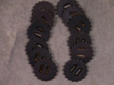 Leather Conchos {Leather Rosettes} for Saddles~1-3/4 In. Diameter~Dark Brown