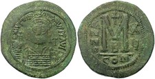 Forvm Byzantine Empire Justinian I Follis 39.4mm Full Circles Strike gVf