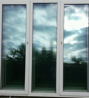 Kunststofffenster  Zweiflügel /3 Teile D/K, fest / D/K  Fenster 2,06 m x 2,05 m 