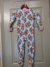 CARTER'S One Piece Flannel Blanket Monkey Footed Sleepers Size 4 Toddler 