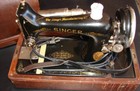 Vintage Singer Sewing Machine 1934,Catalog B.R.7,Motor No.5277139,with Case&key