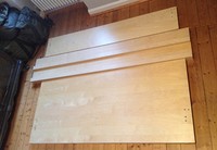 Bettgestell Malm, Beistelltische Lack