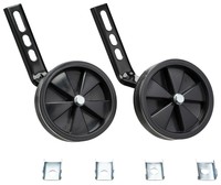 bike*star Stützräder für 30.5 - 40.6cm (12 - 16 Zoll) Kinderfahrräder - Schwarz