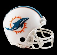 NFL Riddell Football Mini-Helm Miami Dolphins