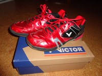 VICTOR SH-P9100 Squash Badminton Tennis Sport Hallen Schuhe Gr.43 Herren rot 