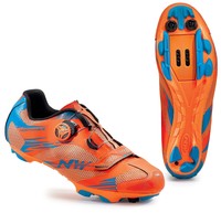 Northwave Scorpius 2 Plus MTB Fahrrad Schuhe orange/blau 2016