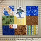 BonEful Fabric COTTON QUILT LOT Harry Potter Wizard Frog Magic Blue Star Glitter