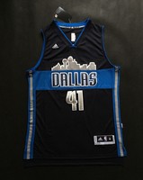 Neu Dallas Mavericks Dirk Nowitzki Trikots #41 Blue Erwachsene Size S,M,L,XL,XXL