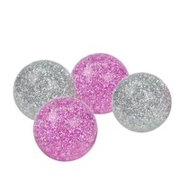 Glitzer Flummis Flummi Gummiball Ball versch. Farben 43 mm Durchmesser