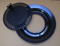 Bright Spark Grillaufsatz BBQ Grillplatte für Gaskocher BS Tischgrill Gasgrill 