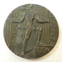 Bronze Erinnerungsmedaille Olympiade 1936 Berlin Orro Placzek