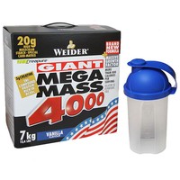 Weider (10,28EUR/Kg) Giant Mega Mass 4000 - 7000g - 7kg + Shaker
