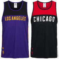 adidas NBA Basketball Tank Tops Fan Shirt Fanwear LA Lakers Chicago Bulls neu