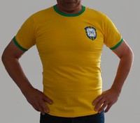 RETRO STYLE BRAZIL 1970 FOOTBALL T-SHIRT