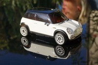 Mini Cooper weiss rare +neue  Karosse  für MR-02 MR- 03 für  Mini-Z neu ovp+TOP
