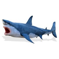 XXL GROßER WEIßER HAI 700 cm KINO FILM FISCH Deko Tier Werbe Figur Gastro SHARK