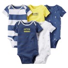 New Carter's 5 Pack Bodysuits Captain Adorable NWT Size NB 3 6 9m 12m 18m 24m