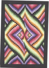 Links bargello style quilt pattern by Dereck Lockwood of Lockwood Designs