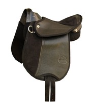 Ponysattel Pony Reitkissen JULIA schwarz mit Haltegriff  004/93