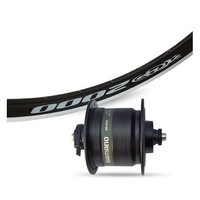 Vorderrad mit Nabendynamo 28 Zoll Shimano DH 3N31 schwarz, Ryde DP 2000 schwarz