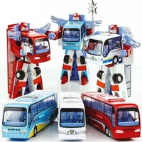 Spielzeug für Kinder Transformer Roboter Bus Transformers Figur Rot Weiß